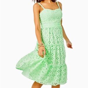 Lilly Pulitzer Green Eyelet dress